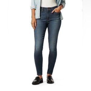 Classic Women's Skinny Jeans - Dark Blue